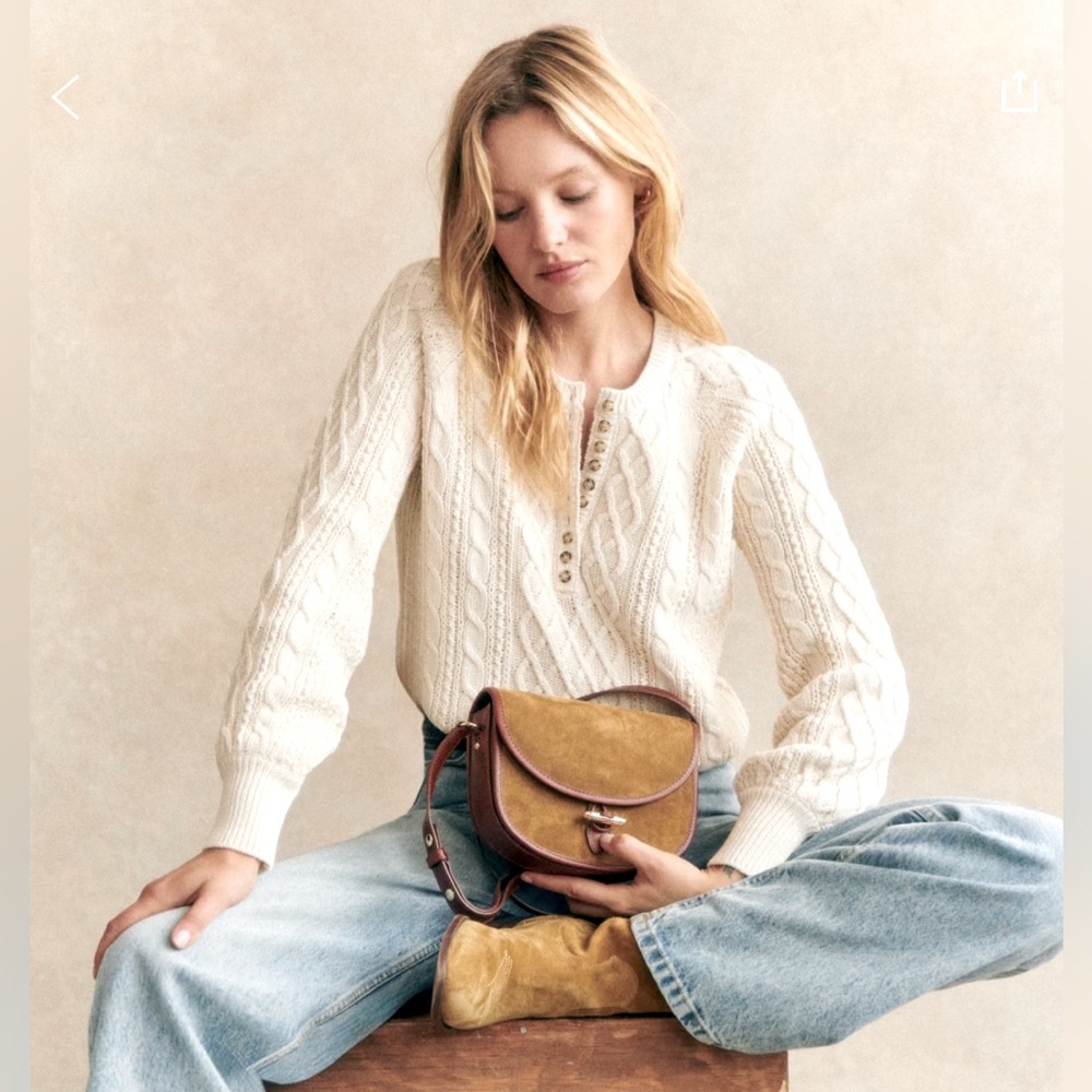 Sézane Bree Jumper Sweater Cream
